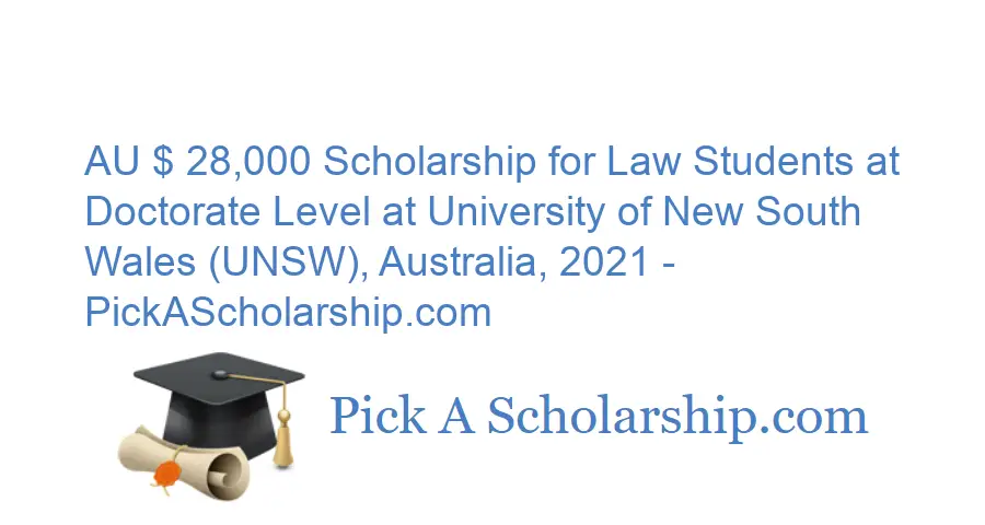 phd scholarship in law in australia