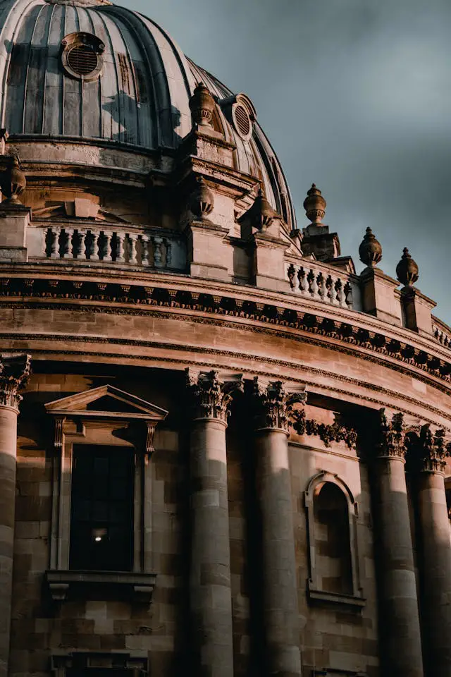 neoclassical building with dome