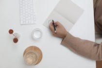 Pexels - whte book on white desk