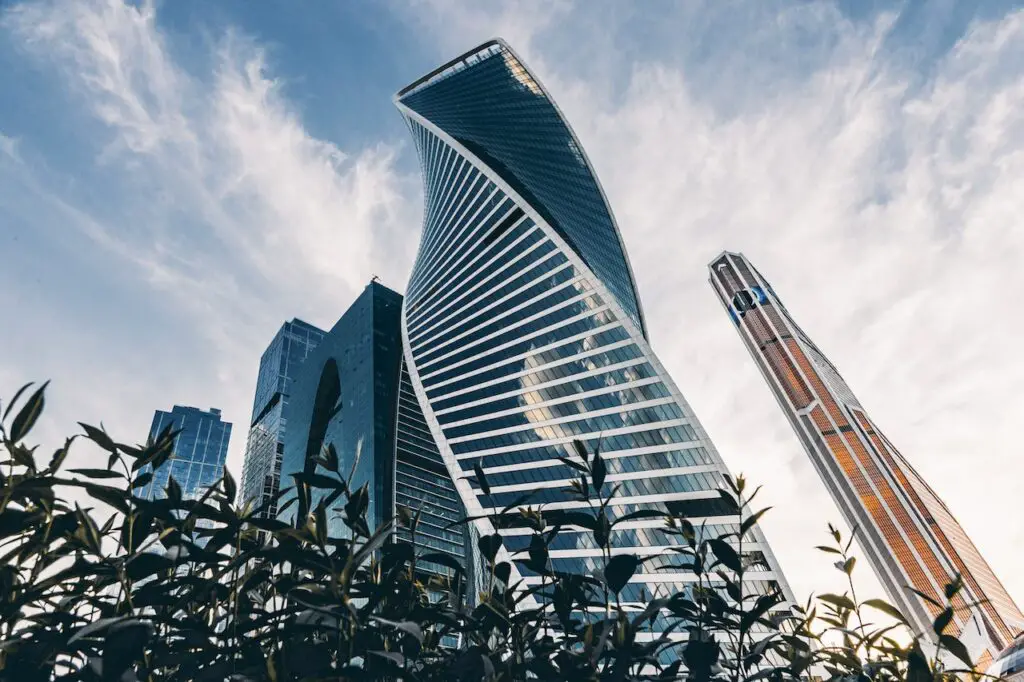 Low-Angle Shot of High-Rise Buildings