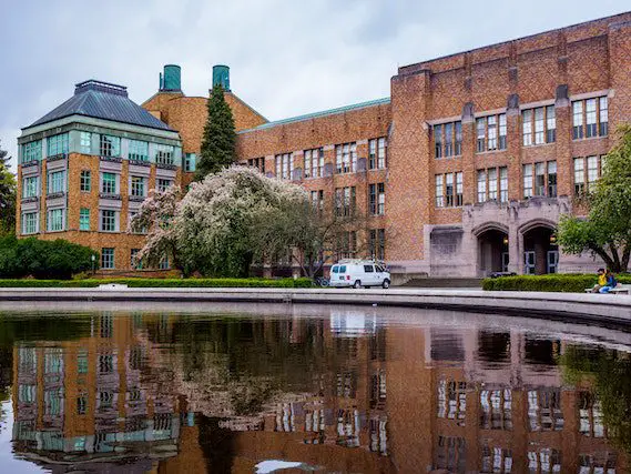 College Buildings Inside the University of Washington