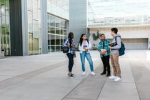 College Students in a University Campus