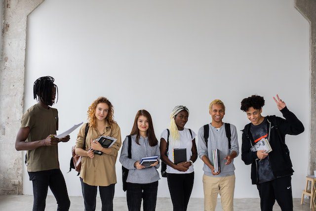 Pexels - Multi ethnic students standing together