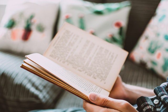 Close-Up Photo of Person Holding Book