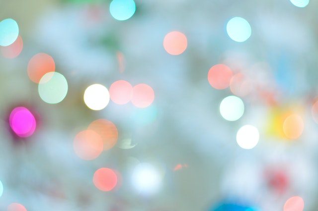 defocused image of lights