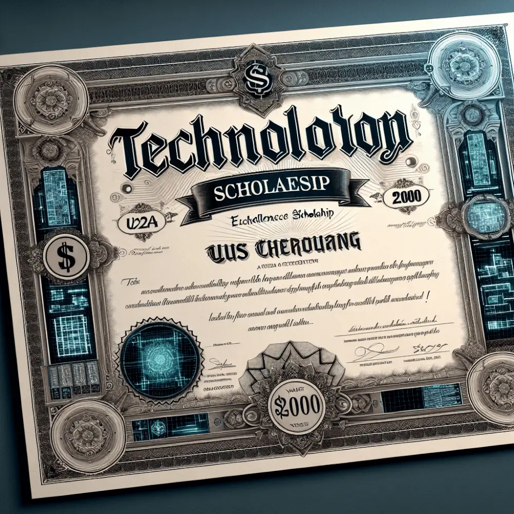 1. $2000 Technology Excellence Scholarship USA 2024