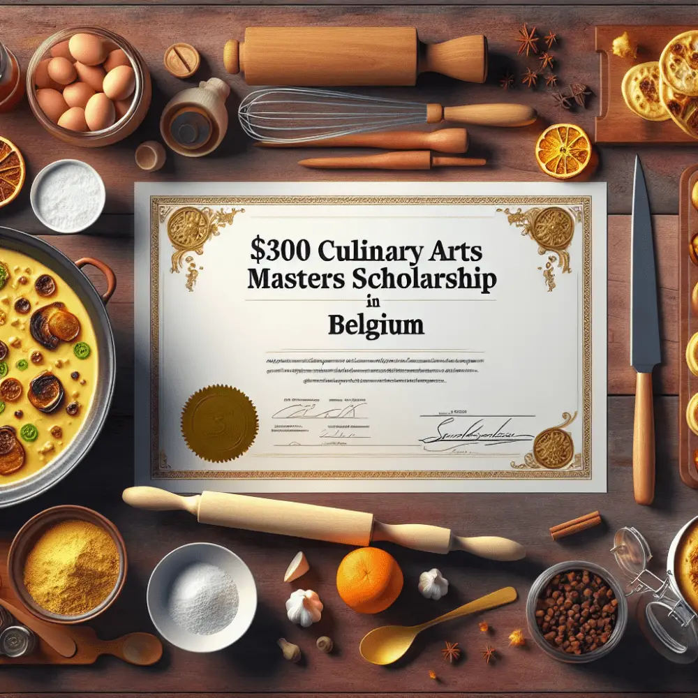 300 Culinary Arts Masters Scholarship, Belgium, 2024