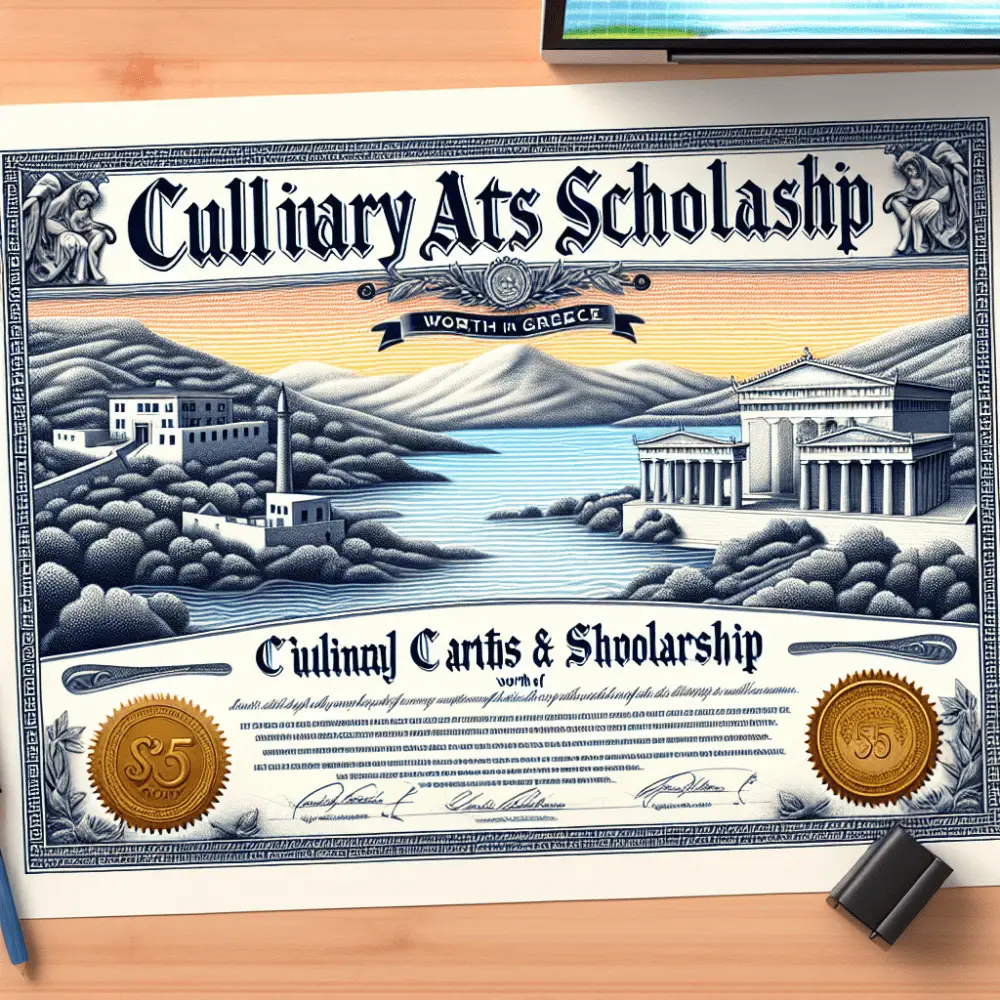 Culinary Arts Scholarship in Greece, 2024