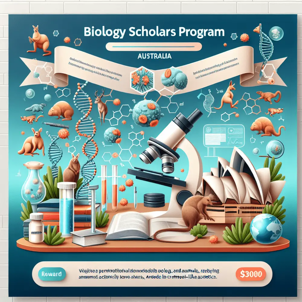 Biology Scholars Program Australia 2024, $3000