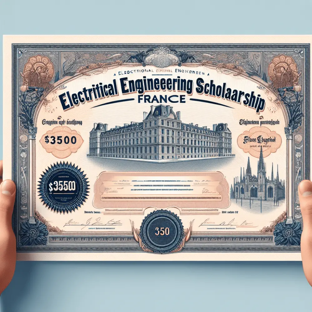 3500 Electrical Engineering Scholarship in France 2024