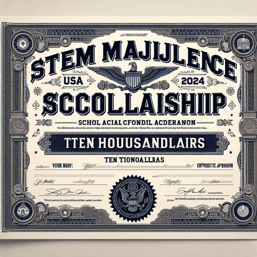 STEM Majors Excellence Scholarship USA 2024 for Ten Thousand Dollars