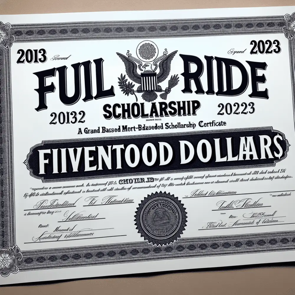 USA Merit-Based Full Ride Scholarship 2023 Worth Fifteen Thousand Dollars