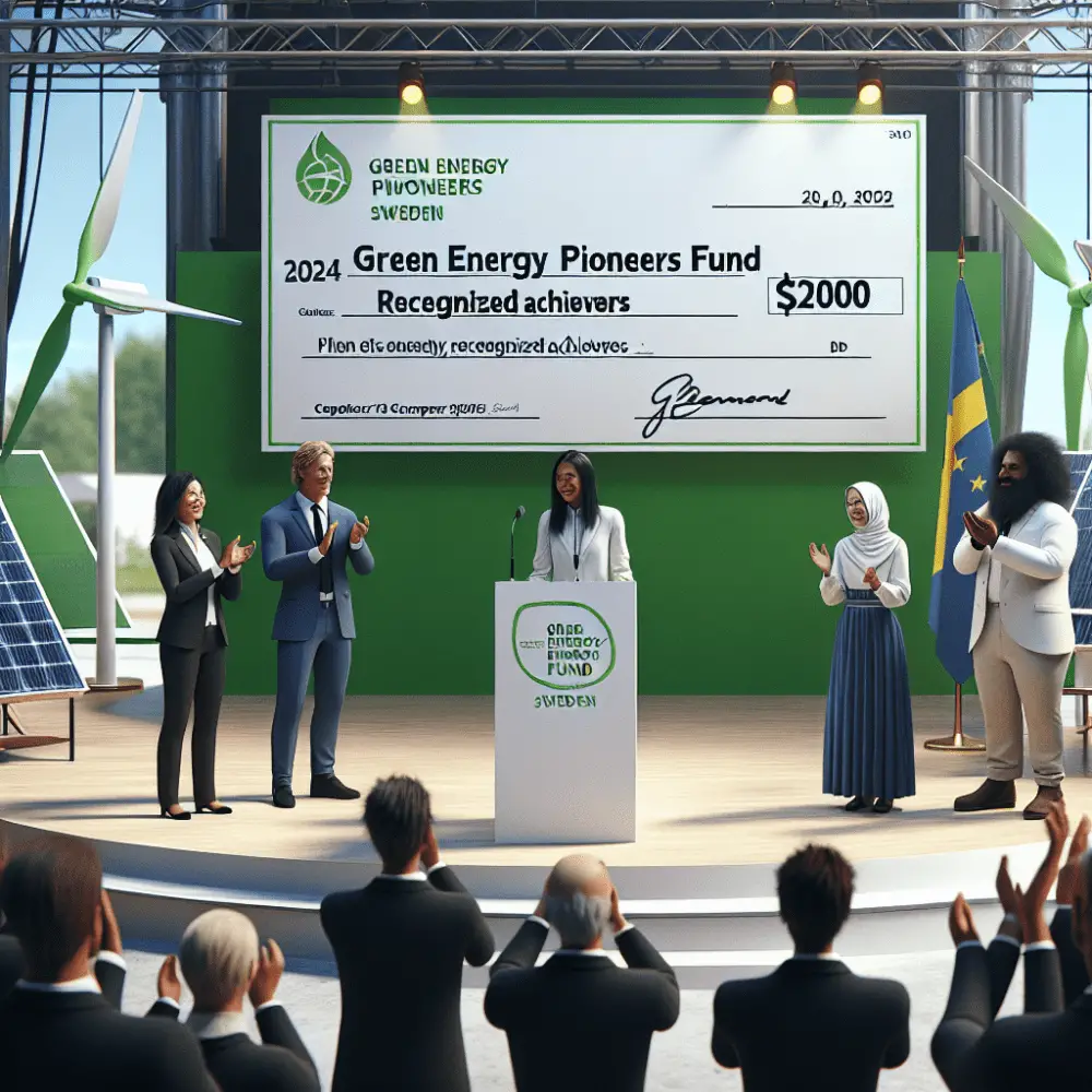 $2000 Green Energy Pioneers Fund, Sweden 2024