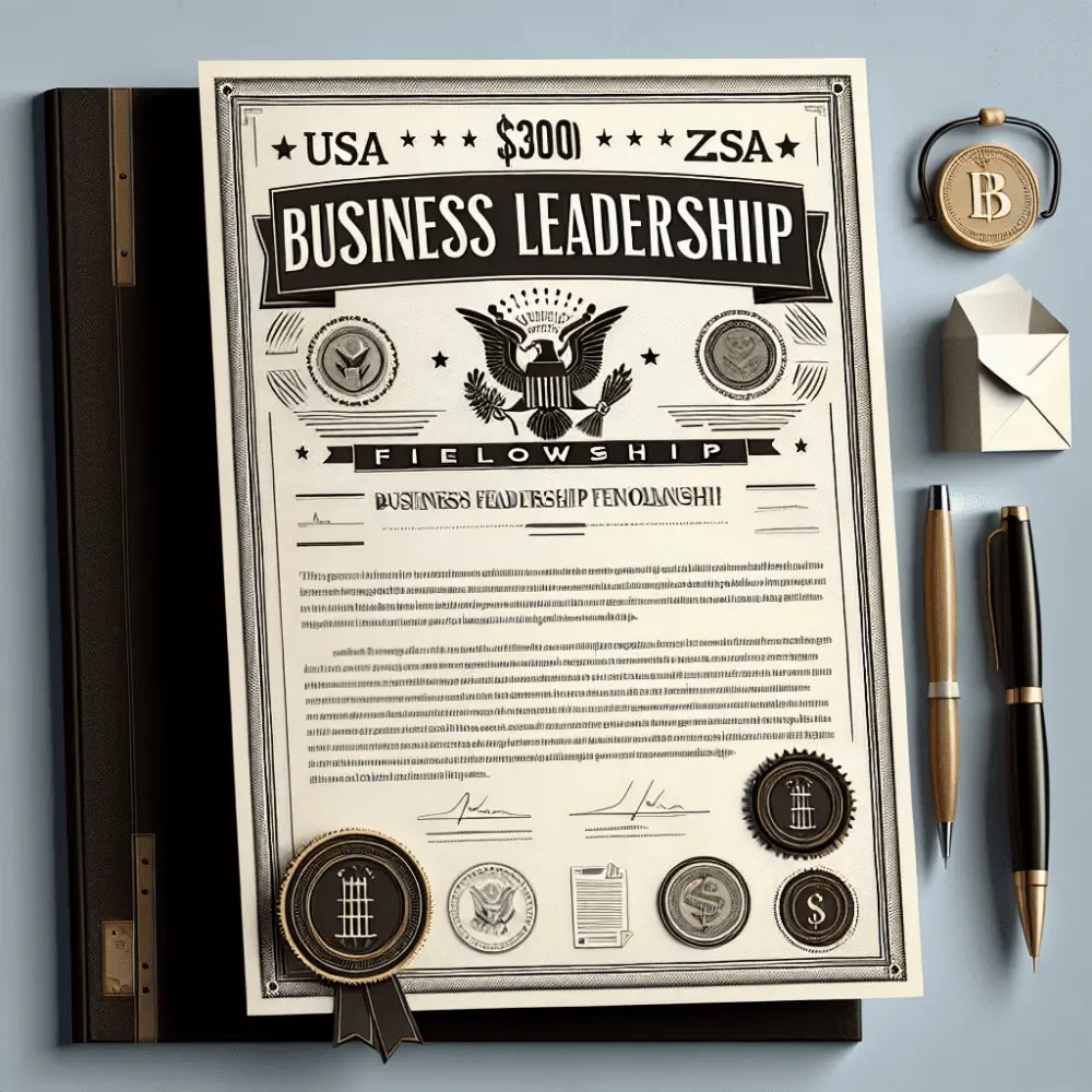 $3000 Business Leadership Fellowship, USA 2024