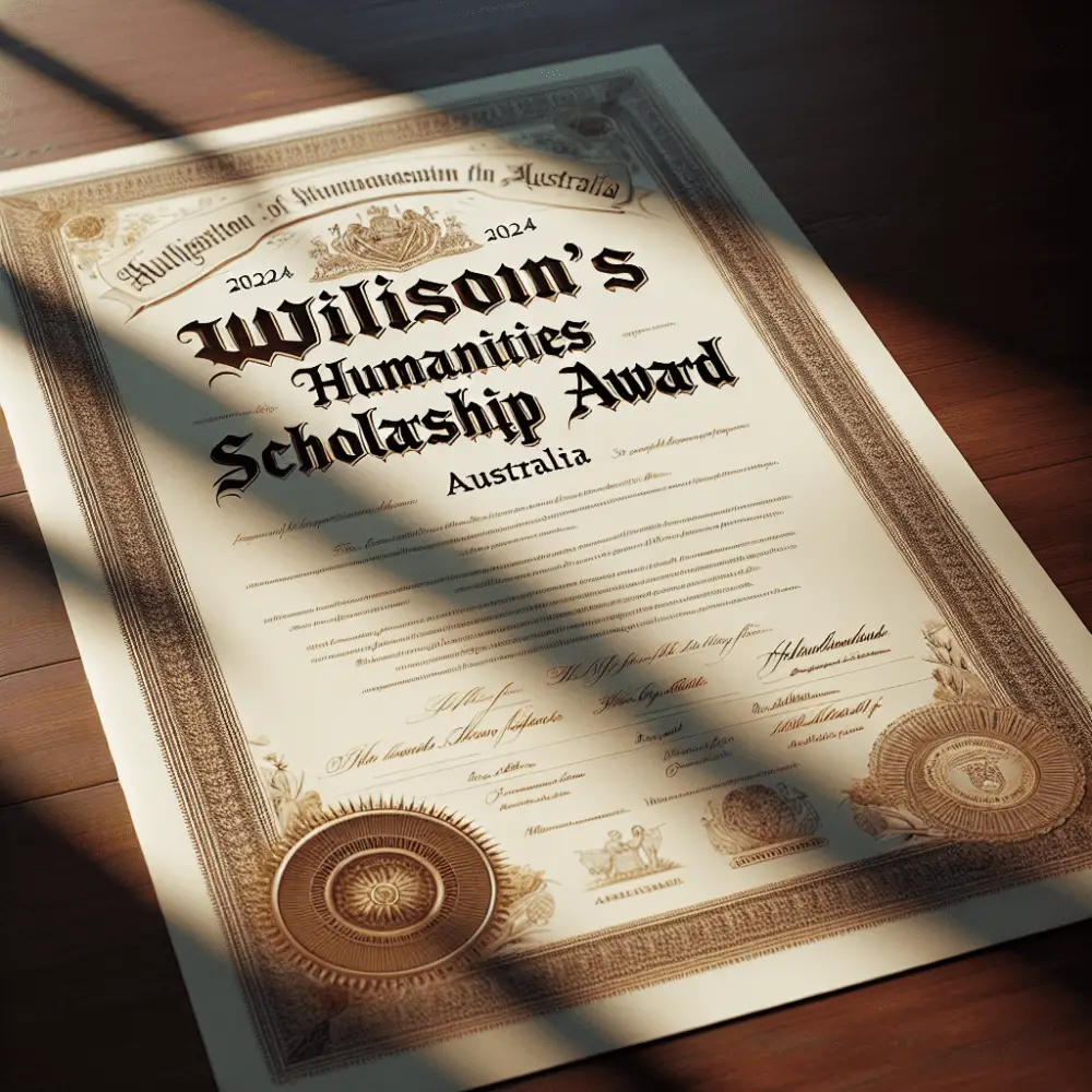 $3,074.44 Wilson’s Humanities Scholarship Award, Australia, 2024