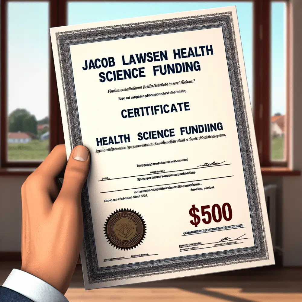 $500 Jacob Lawsen Health Science Funding, Sweden 2024