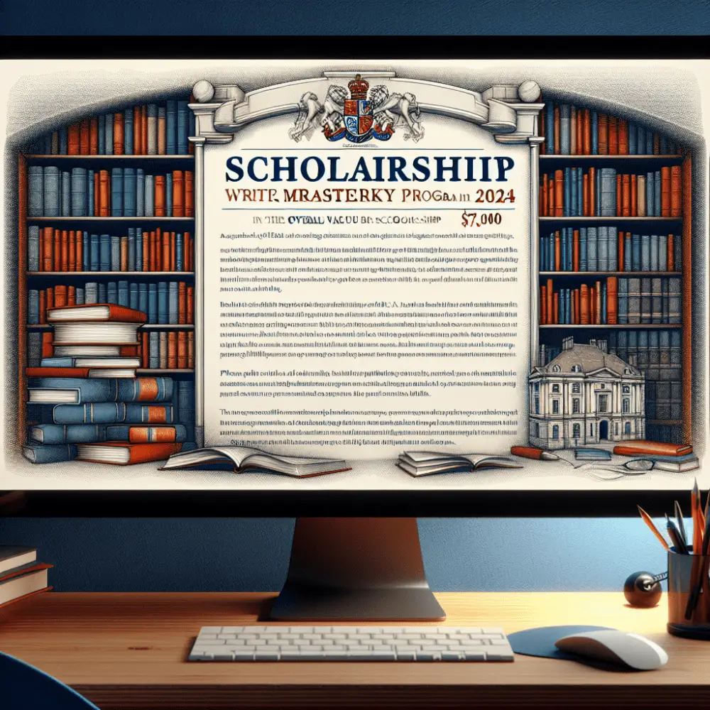 $7,000 Writing Mastery Scholarship, UK 2024