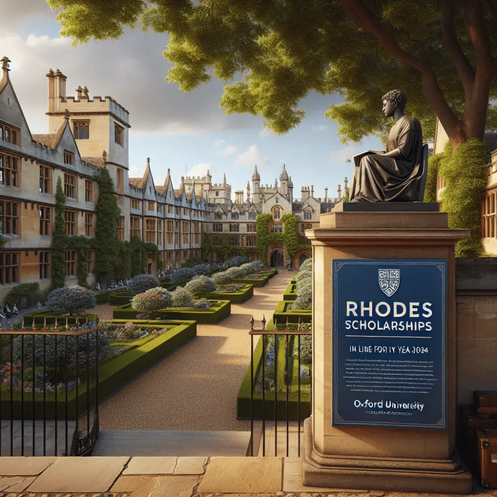 $8000 Rhodes Scholarships at Oxford, UK 2024