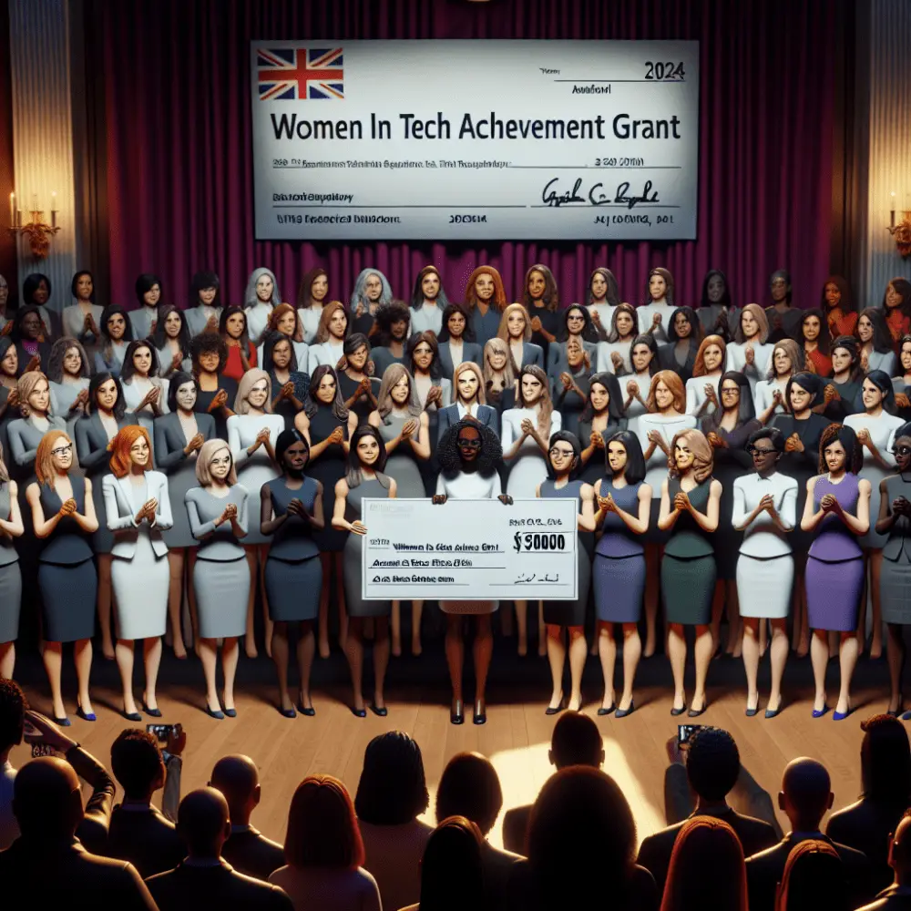 Women in Tech Achievement Grant of $6000 UK 2024