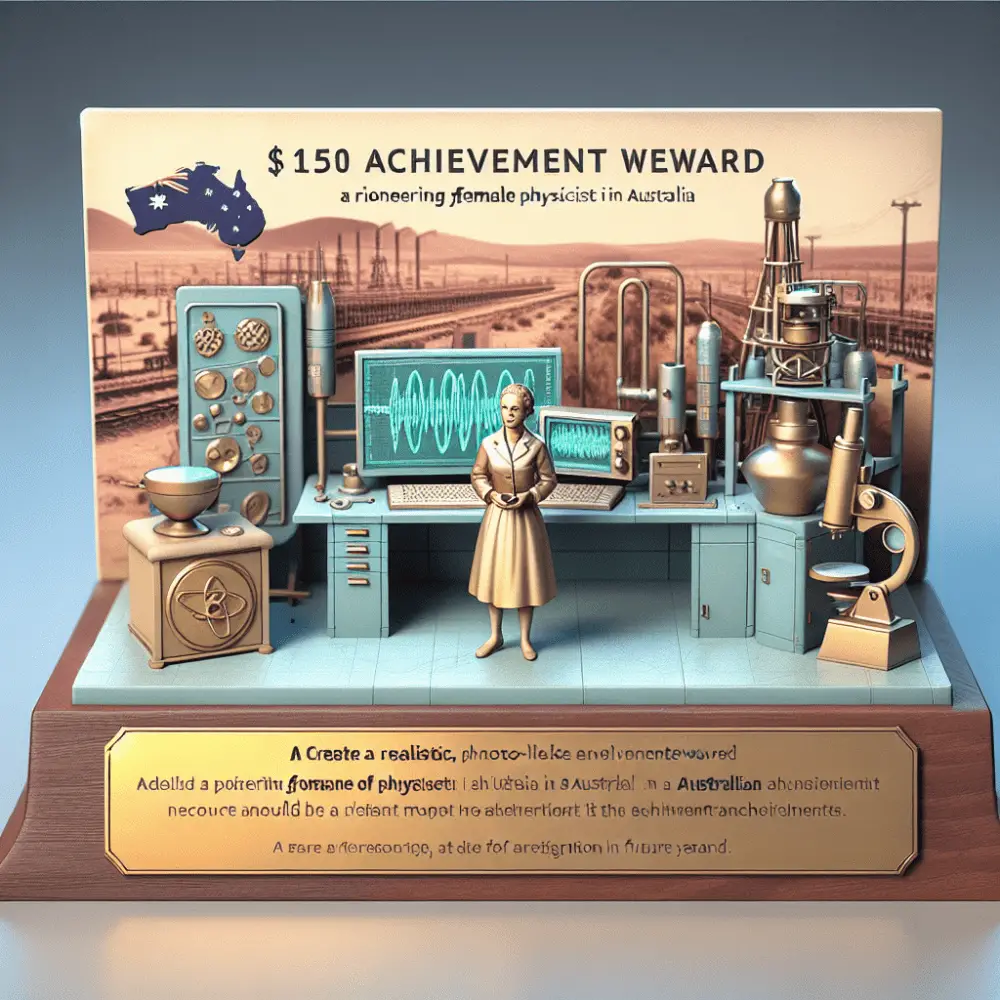 $150 Female Physicist Pioneer Achievement Reward, Australia 2024