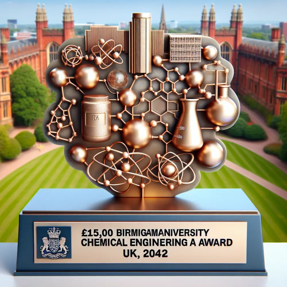 $15,000 Birmingham University Chemical Engineering Award in UK, 2042