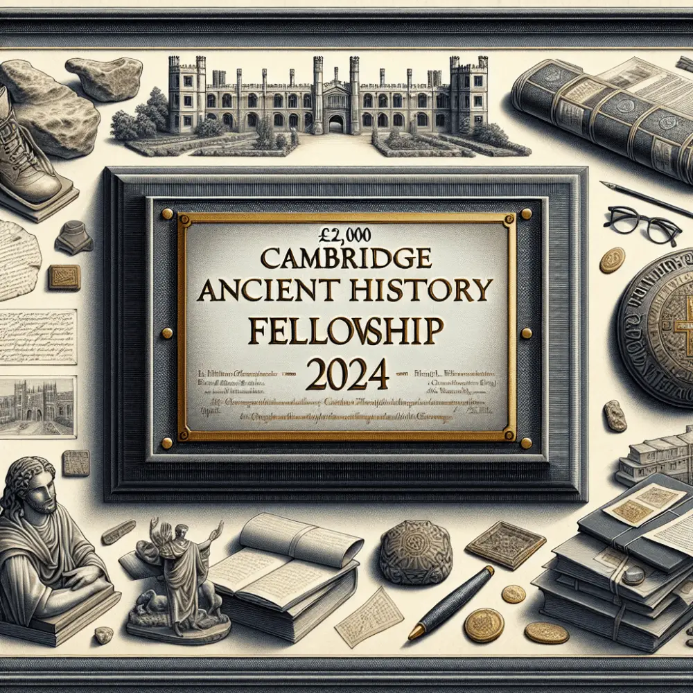 £2,000 Cambridge Ancient History Fellowship in UK, 2024