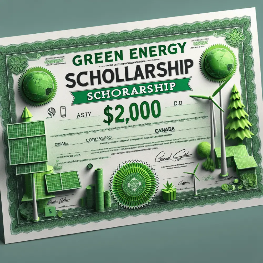 $2,000 Green Energy Scholarship in Canada, 2024