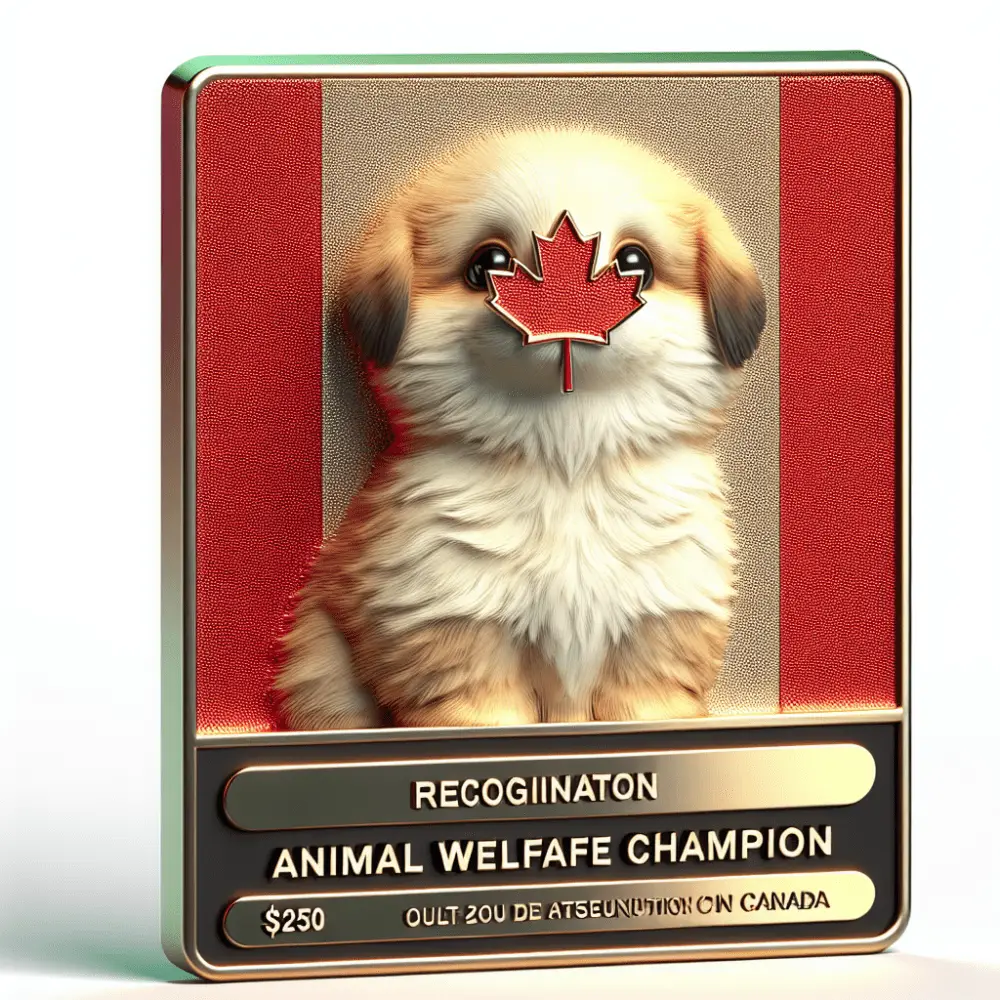 $250 Animal Welfare Champion Prize in Canada
