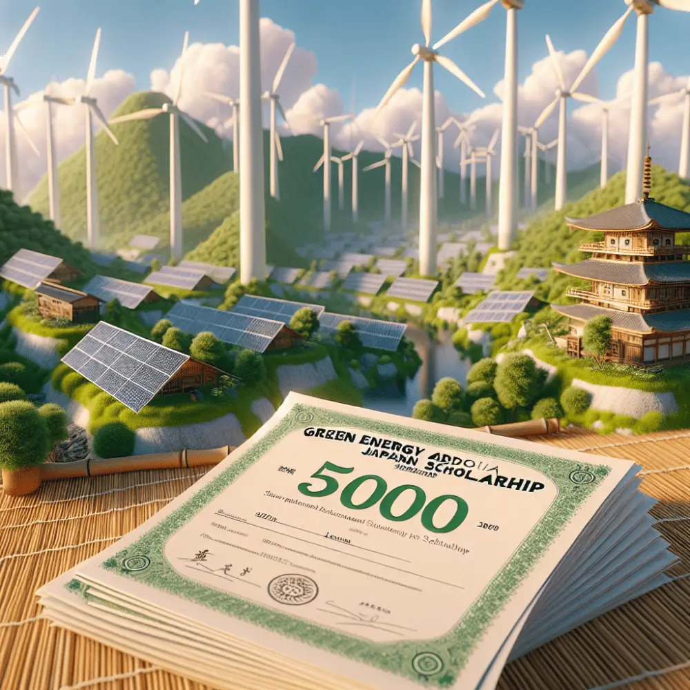 5000 Green Energy Advocate Scholarship Japan 2024