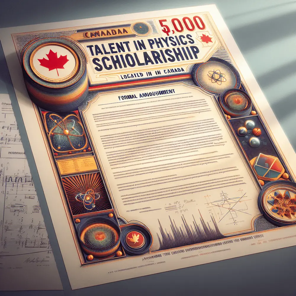 $5,000 Talent in Physics Scholarship in Canada, 2024