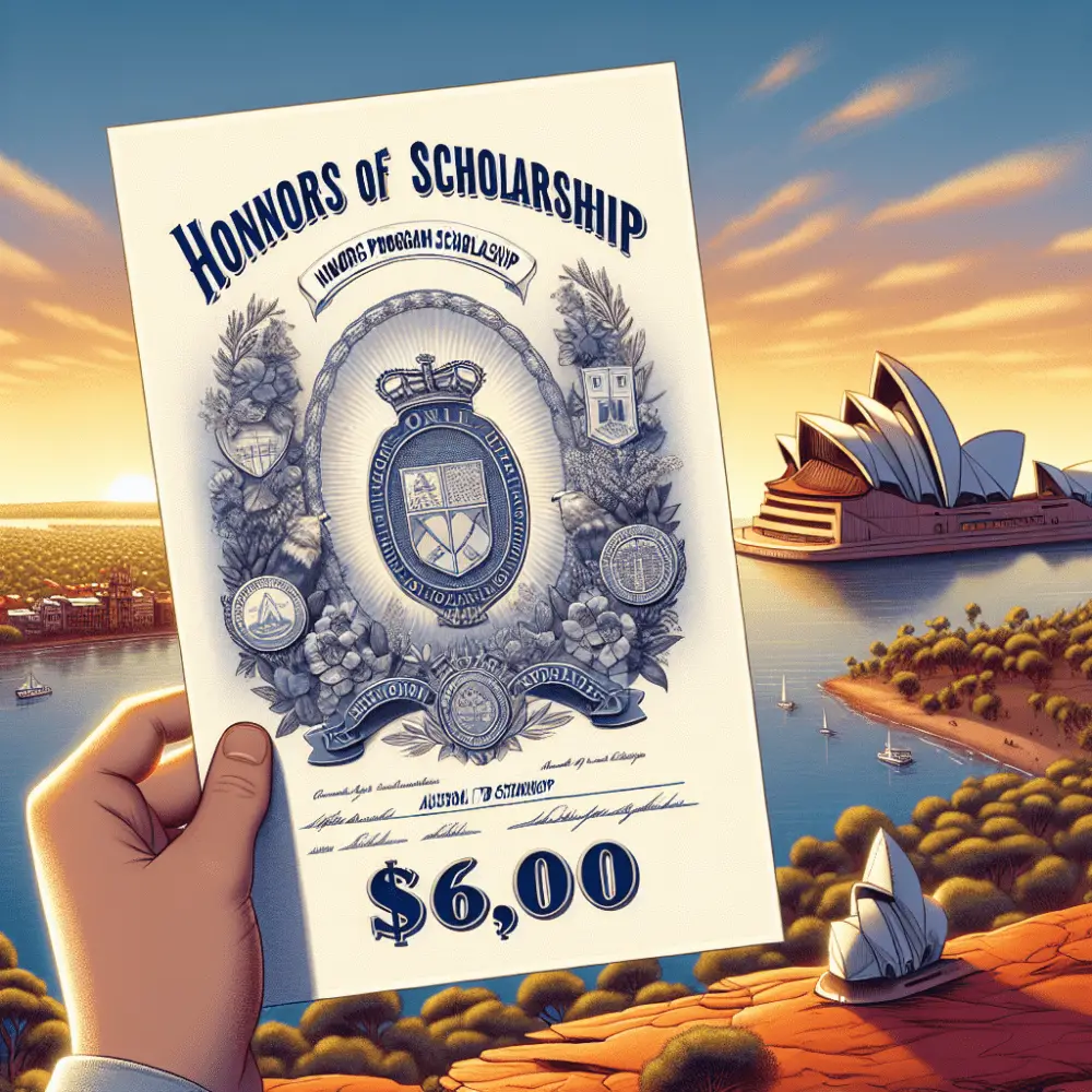 $6,000 Honors Program Scholarship, Australia, 2024