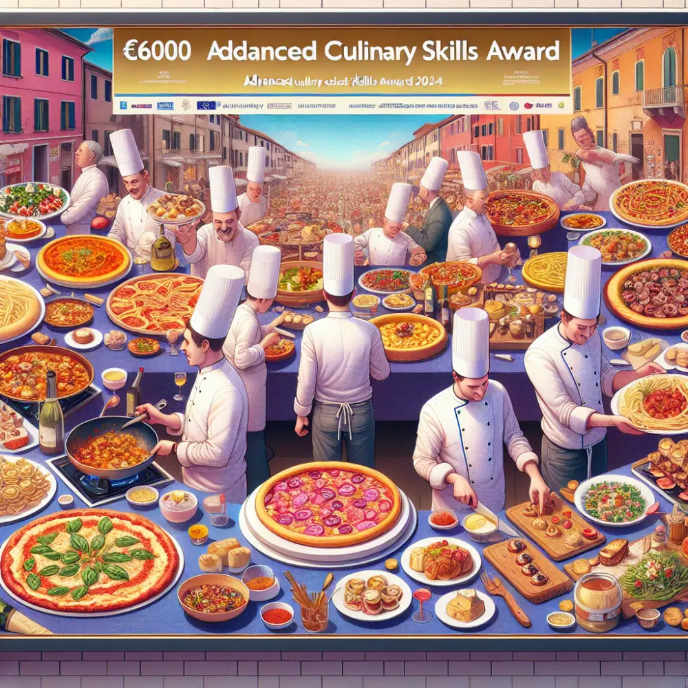 €6000 Advanced Culinary Skills Award Italy, 2024