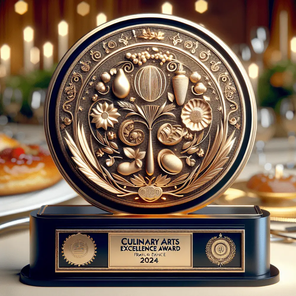 $12000 Culinary Arts Excellence Award France 2024