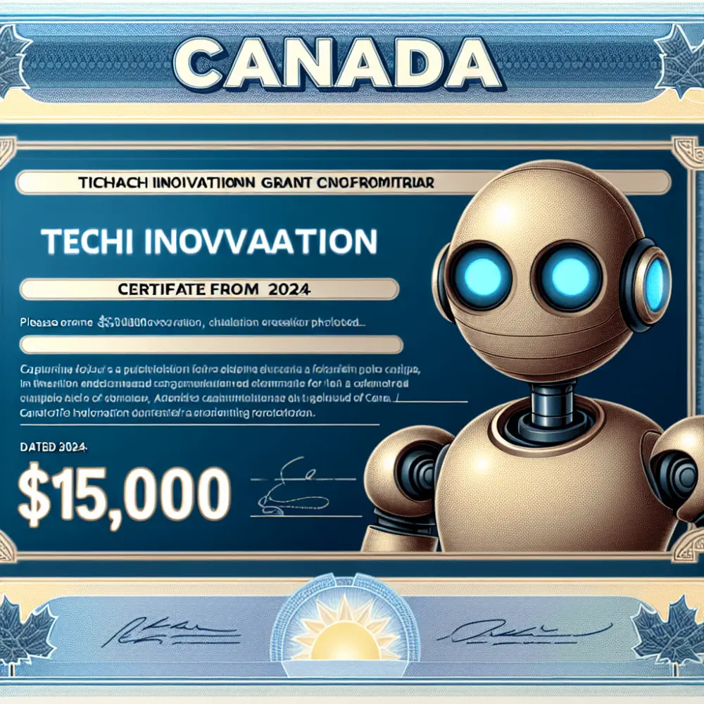 $15,000 Tech Innovation Grant in Canada, 2024