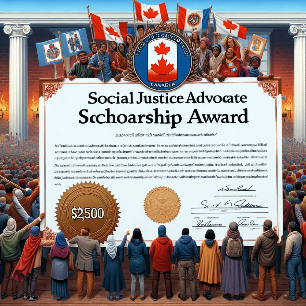 $2,500 Social Justice Advocate Scholarship Award in Canada, 2024