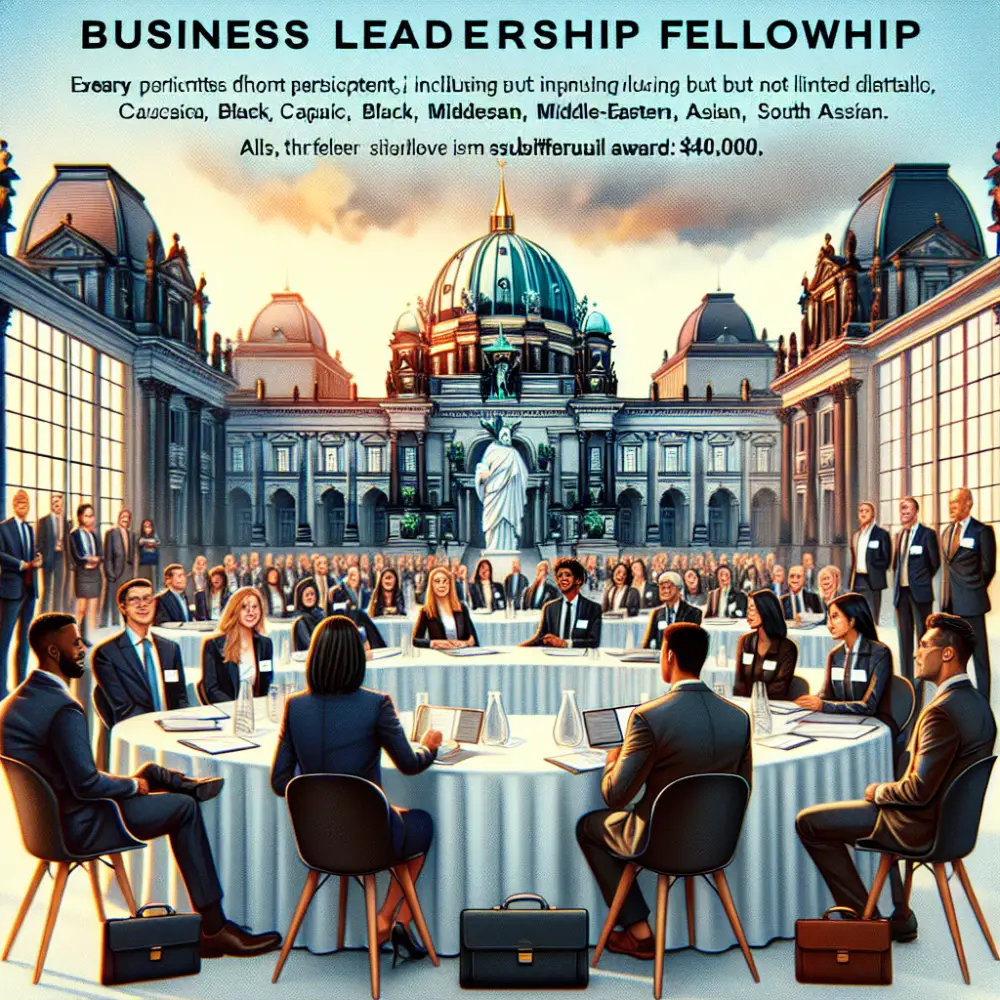 $40,000 Business Leadership Fellowship in Germany, 2024