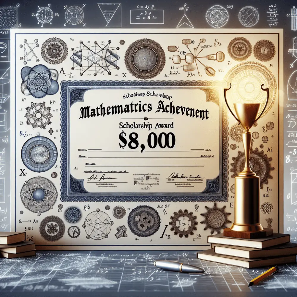 $8,000 Mathematics Achievement Scholarship Award in the USA, 2024