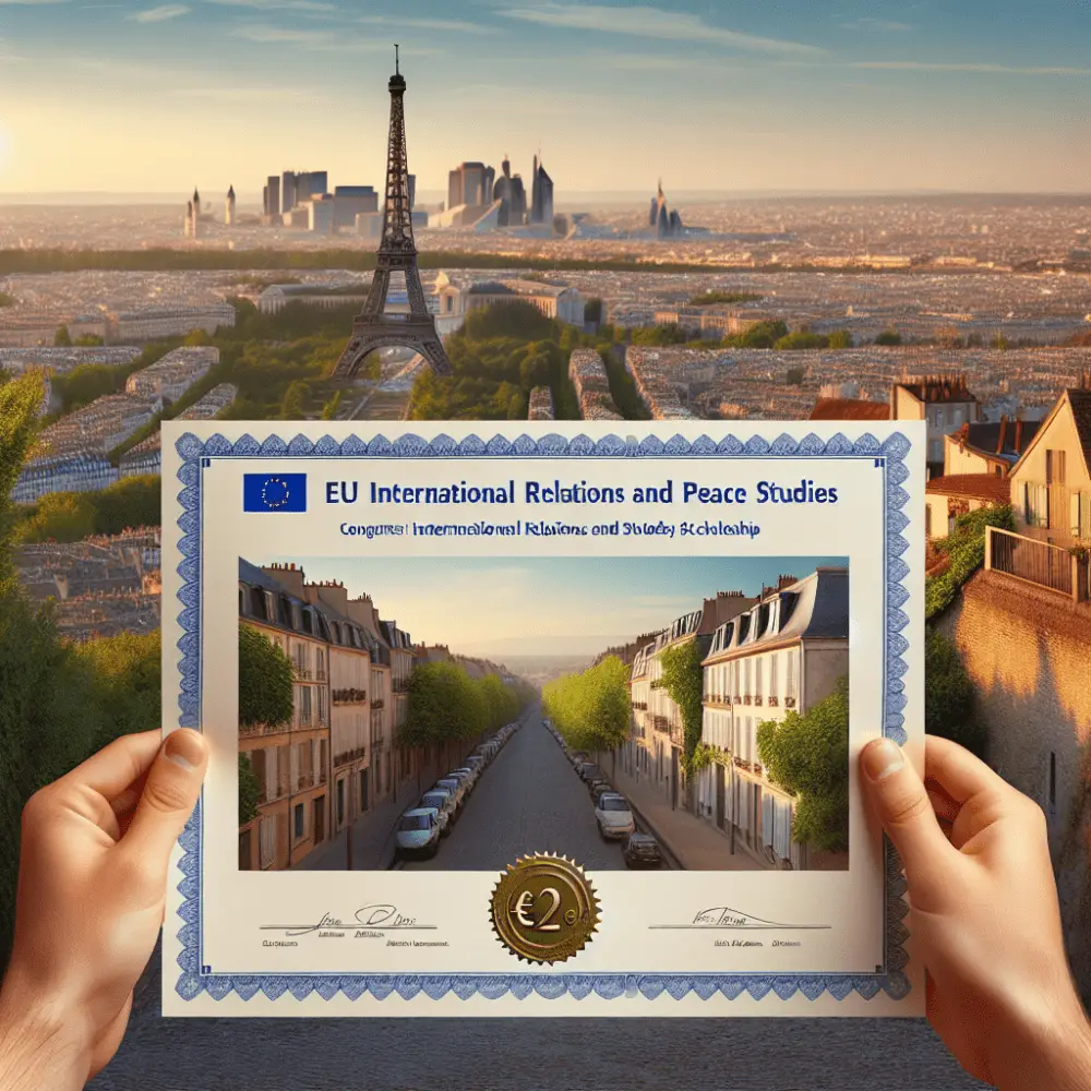 €12,000 EU International Relations and Peace Studies Scholarship, France 2025