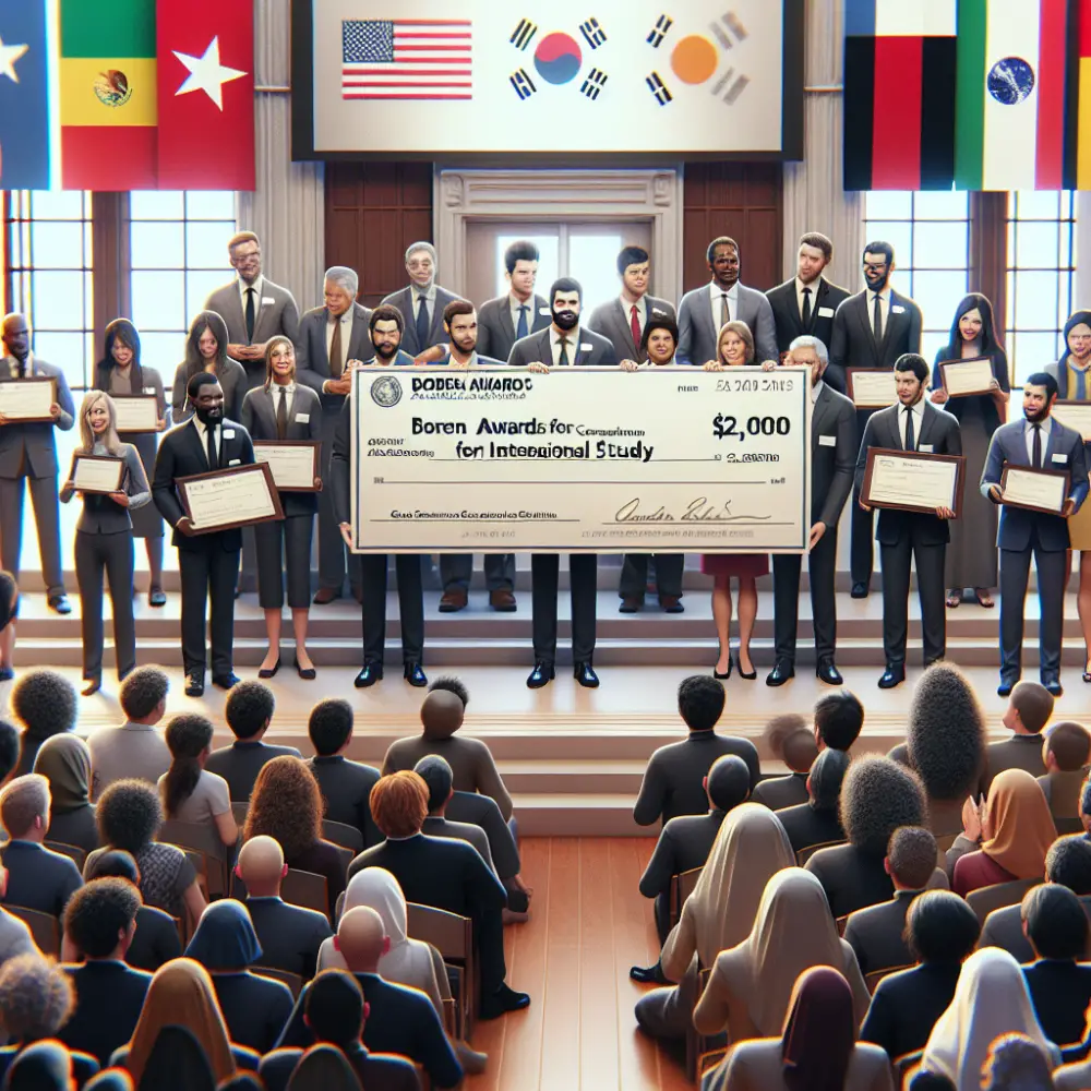 $2,000 Boren Awards for International Study in USA, 2024