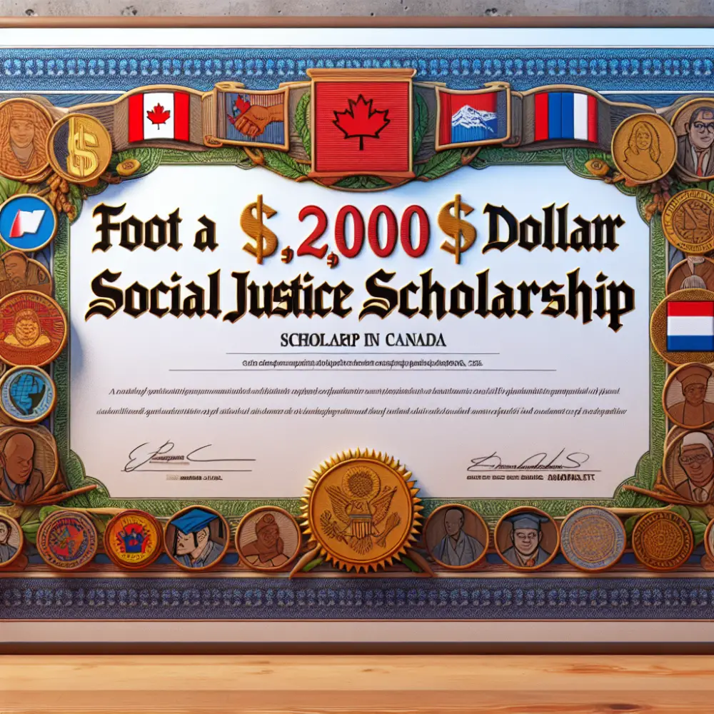 $2,000 Social Justice Scholarship in Canada, 2025