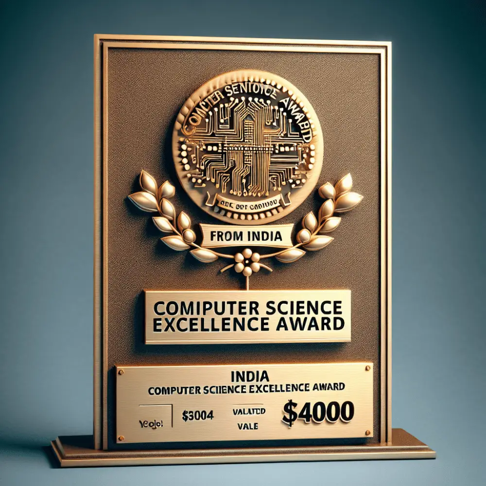 $4000 Computer Science Excellence Award India 2024