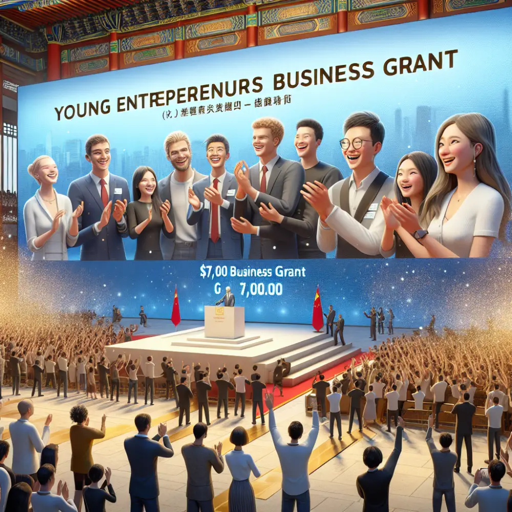 $7,000 Young Entrepreneurs Business Grant in China, 2024