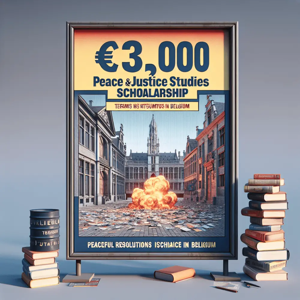 €3,000 Peace and Justice Studies Scholarship in Belgium, 2024