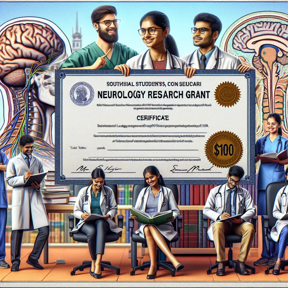 $100 Neurology Research Grant for Madras India Med Students, 2024