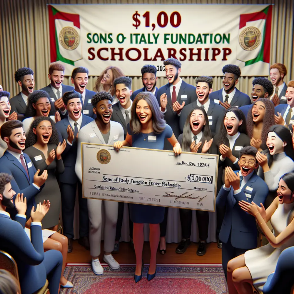 $1,000 Sons of Italy Foundation Scholarship in Italy, 2024