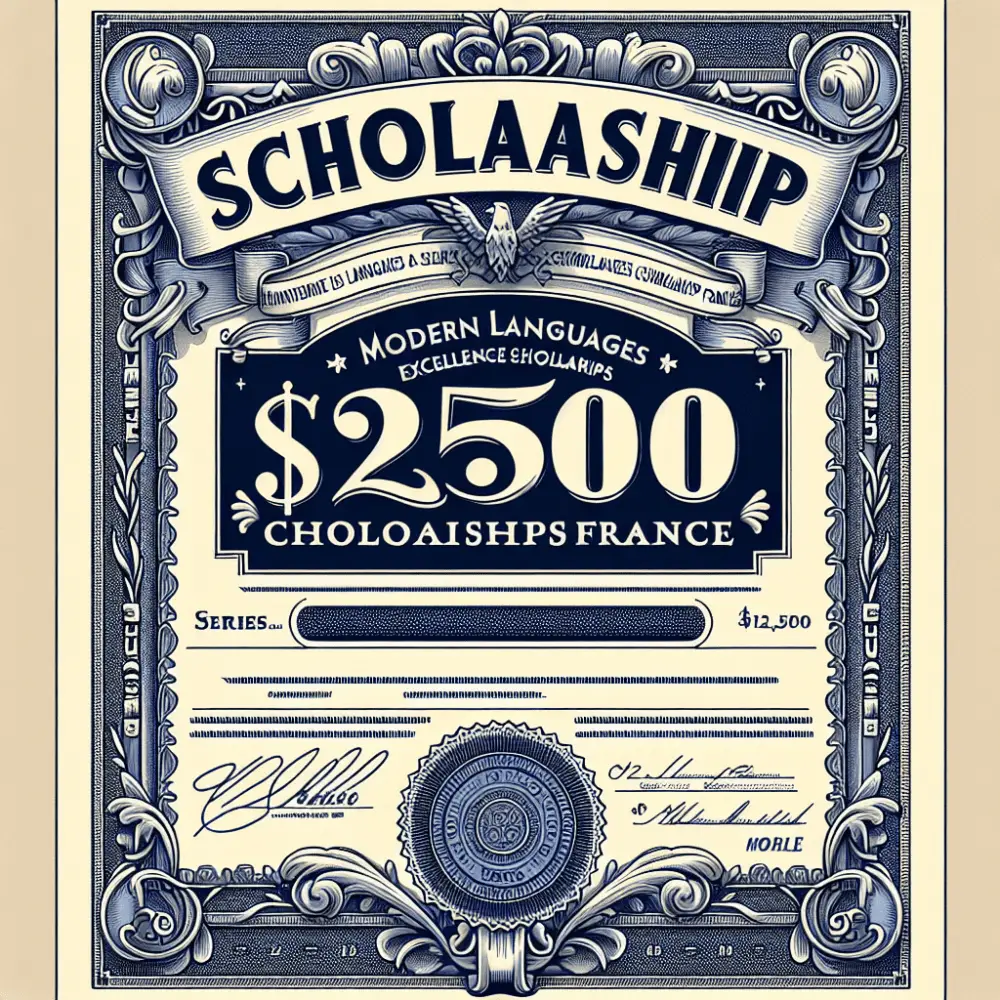 $12500 Modern Languages Excellence Scholarships France ,24