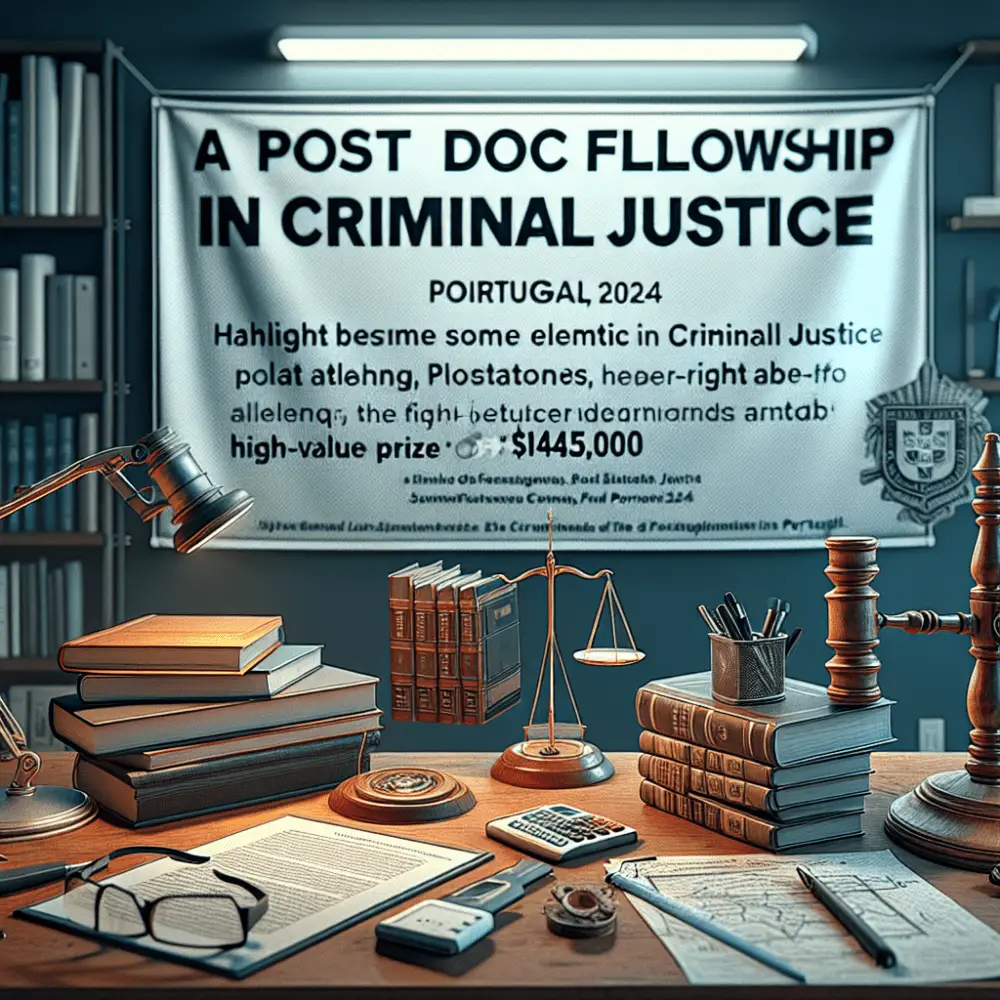 $145,000 Criminal Justice Post Doc Fellowship in Portugal, 2024