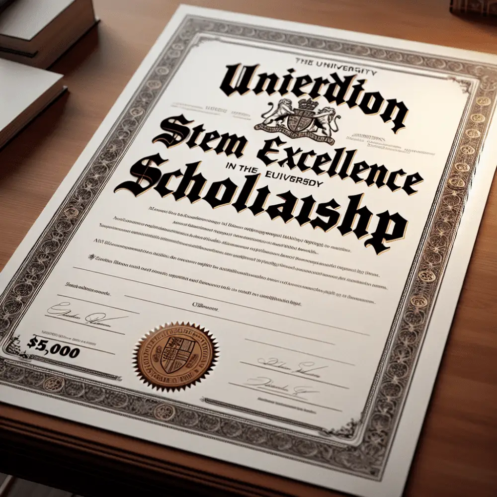 $15,000 STEM Excellence Scholarship, UK, 2024