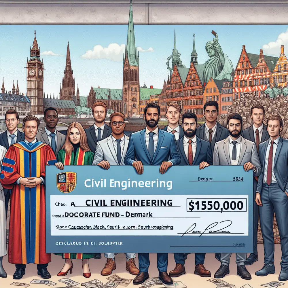 $150,000 Civil Engineering Doctorate Fund in Denmark, 2024