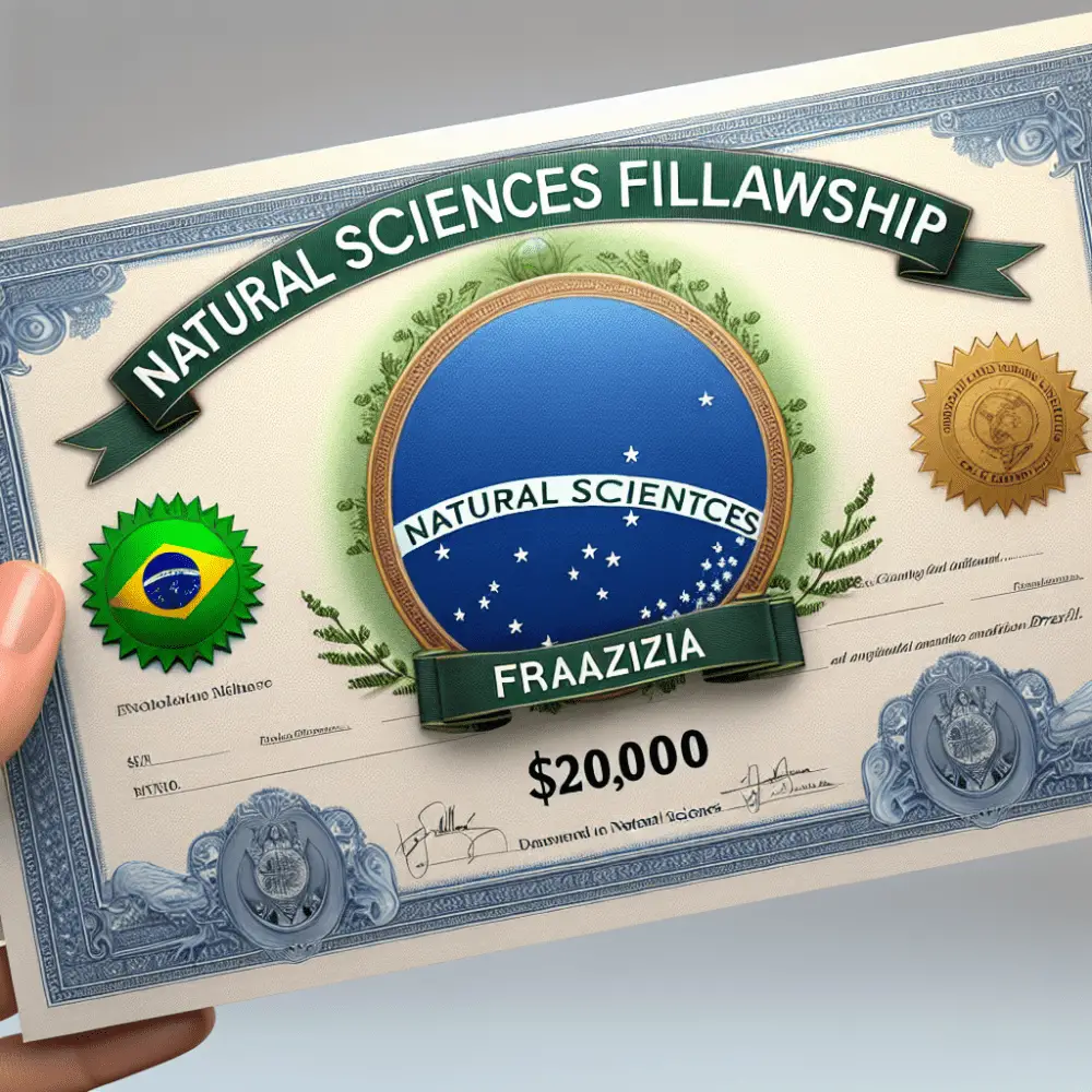 $20,000 Natural Sciences Fellowship, Brazil, 2024